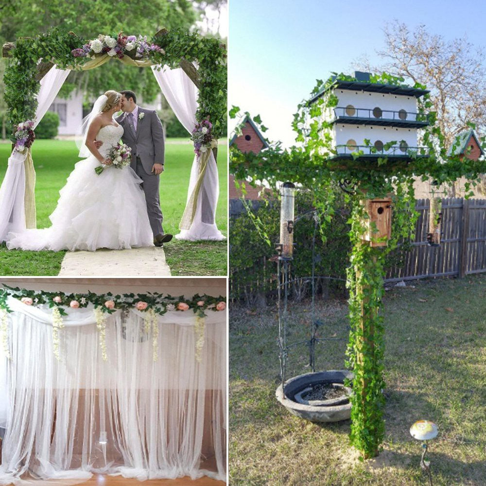 Artificial Ivy Decor 2m with 20 LED Lights Battery Powered for Holiday Home Decor