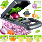 14-Inch Multifunctional Vegetable Chopper for Onion, Potato, Tomato, Cucumber, Carrot