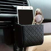 Car Car Air Vent Phone Holder Coin Storage Bag Organizer with Hook