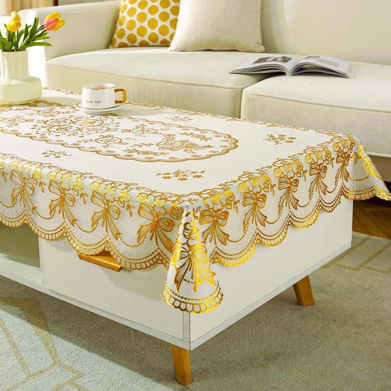 European-Style Waterproof Polyester Tablecloth for Picnic and Holiday Parties