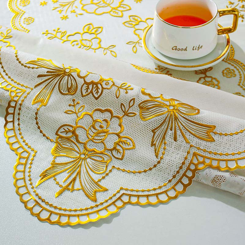 European-Style Waterproof Polyester Tablecloth for Picnic and Holiday Parties