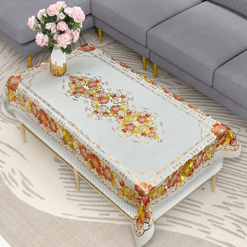 European-Style Waterproof Polyester Tablecloth for Picnic and Holiday Parties