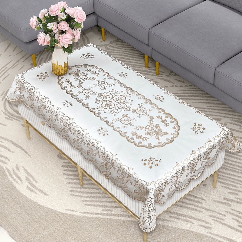 European-Style Waterproof Polyester Tablecloth for Picnic and Holiday Parties