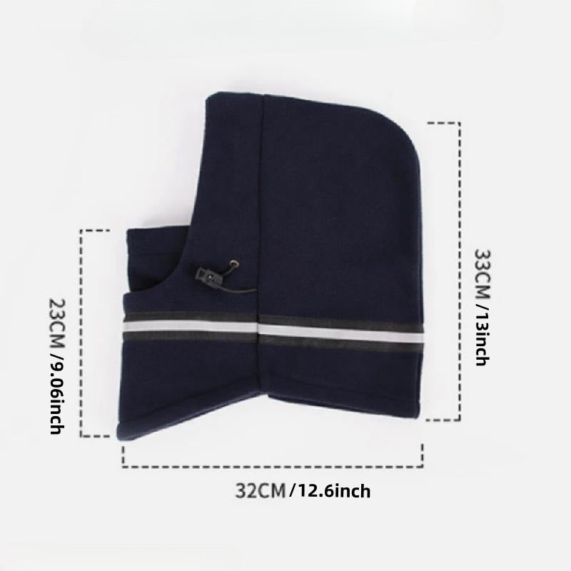 Unisex Fleece Ski Mask Thermal Balaclava Reflective Windproof Adjustable Winter Outdoor