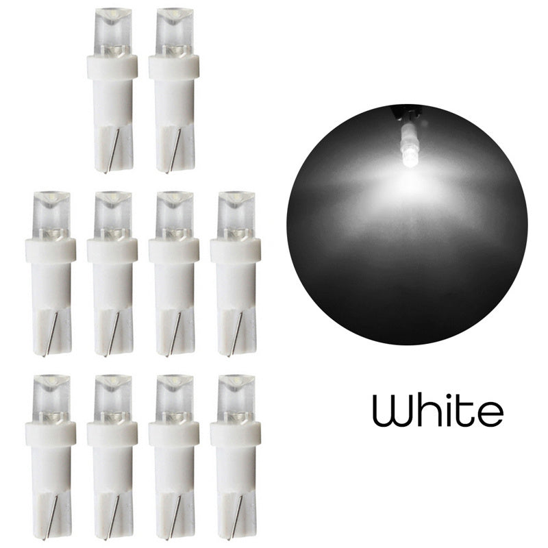 10 Pack T5 LED Car Dashboard Instrument Cluster Gauge Panel Lights