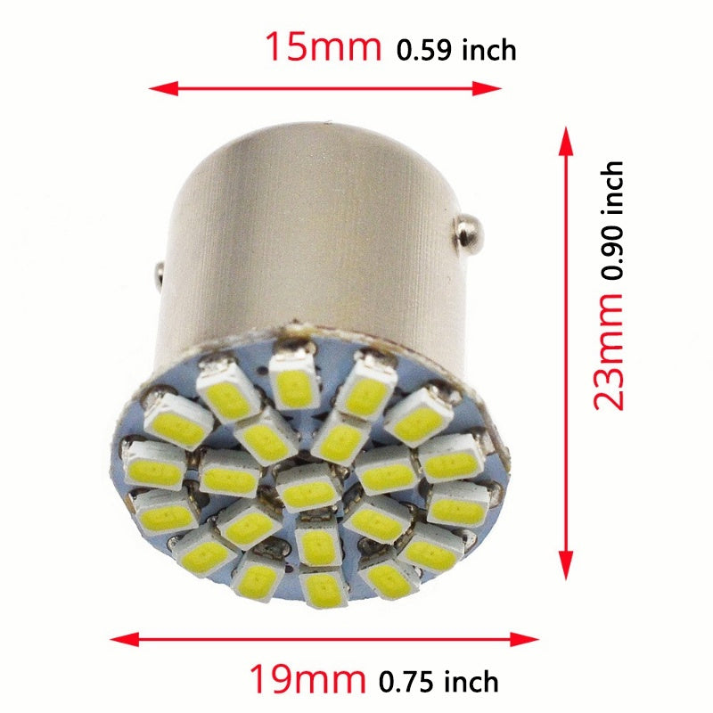 2 Pack 12V 24V LED Turn Signal Bulbs Automotive Brake Parking Reverse Lights