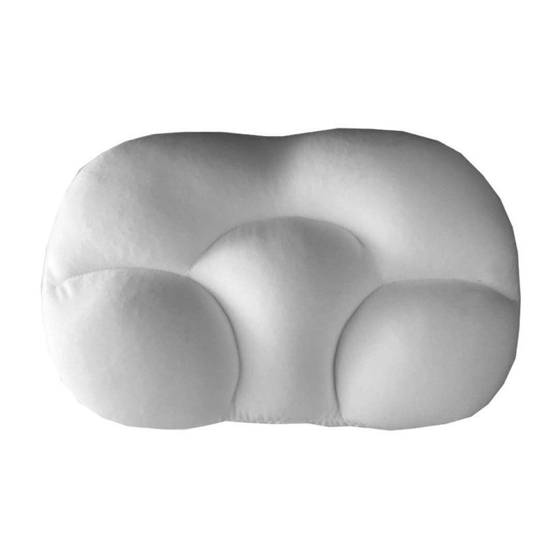 Memory Foam Nursing Pillow for Bed Support Egg Shaped White and Grey Ergonomic