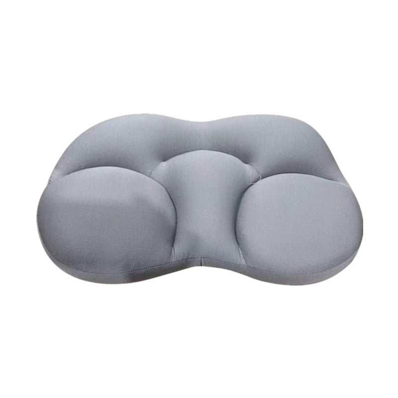 Memory Foam Nursing Pillow for Bed Support Egg Shaped White and Grey Ergonomic