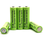 1.2V 3000mAh NiMH AA Rechargeable Battery for Toys Microphones MP3s Remote-Controlled Vehicles and LED Flashlights