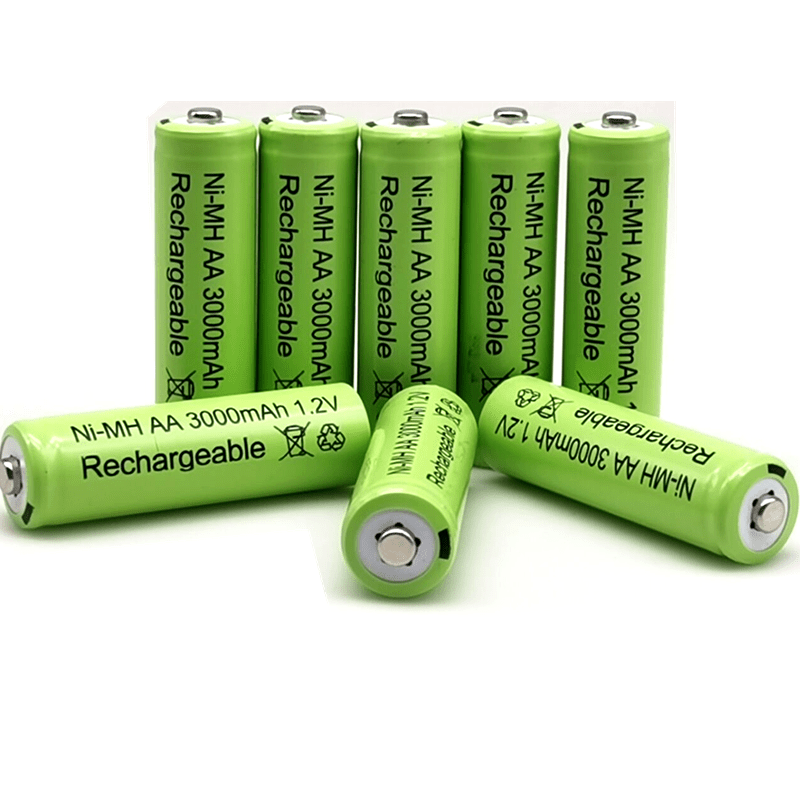 1.2V 3000mAh NiMH AA Rechargeable Battery for Toys Microphones MP3s Remote-Controlled Vehicles and LED Flashlights
