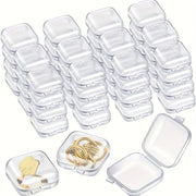 Mini Plastic Jewelry Organizer Box for Storage of Accessories and Hair Ties