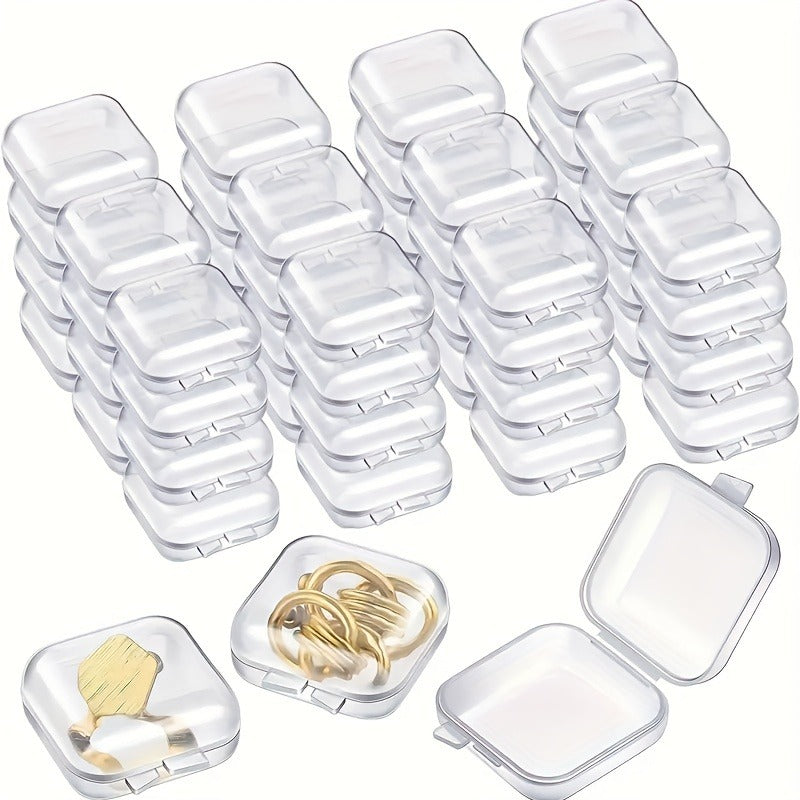 Mini Plastic Jewelry Organizer Box for Storage of Accessories and Hair Ties