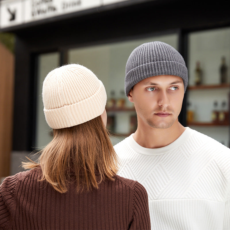 Simple Warm Skullies Beanie Hat for Men and Women in Plain Colors