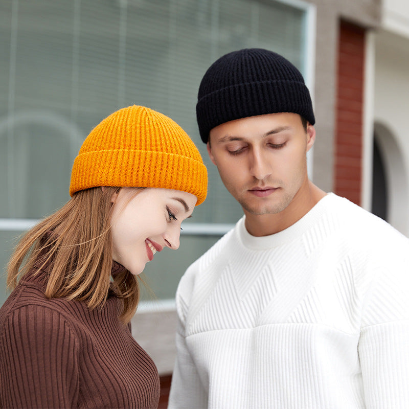 Simple Warm Skullies Beanie Hat for Men and Women in Plain Colors