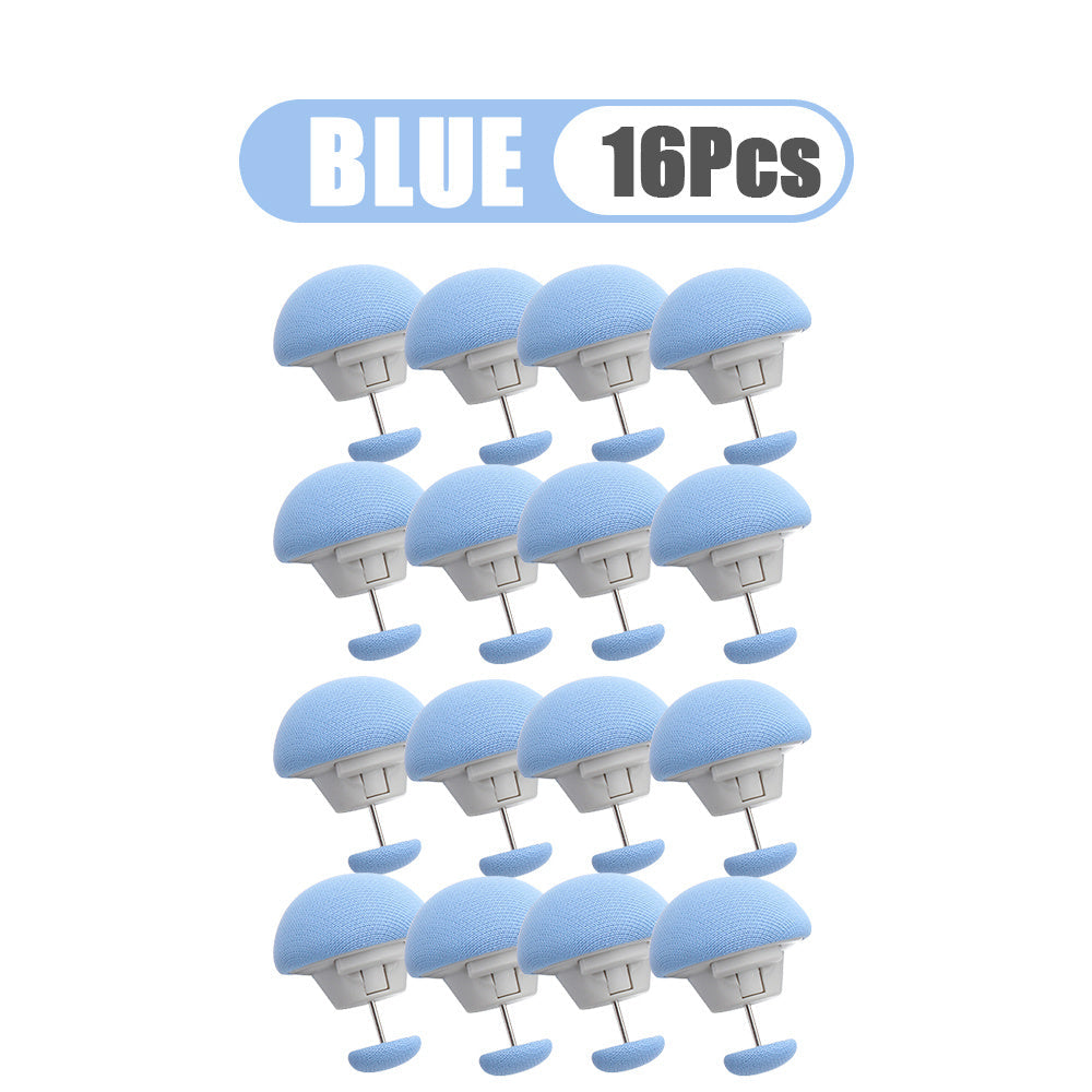 Yotqizish aksessuarlari, sirgʻalmas yostiq qopqogʻi klampalari, yotqizishni mustahkamlash uchun tutqichlar