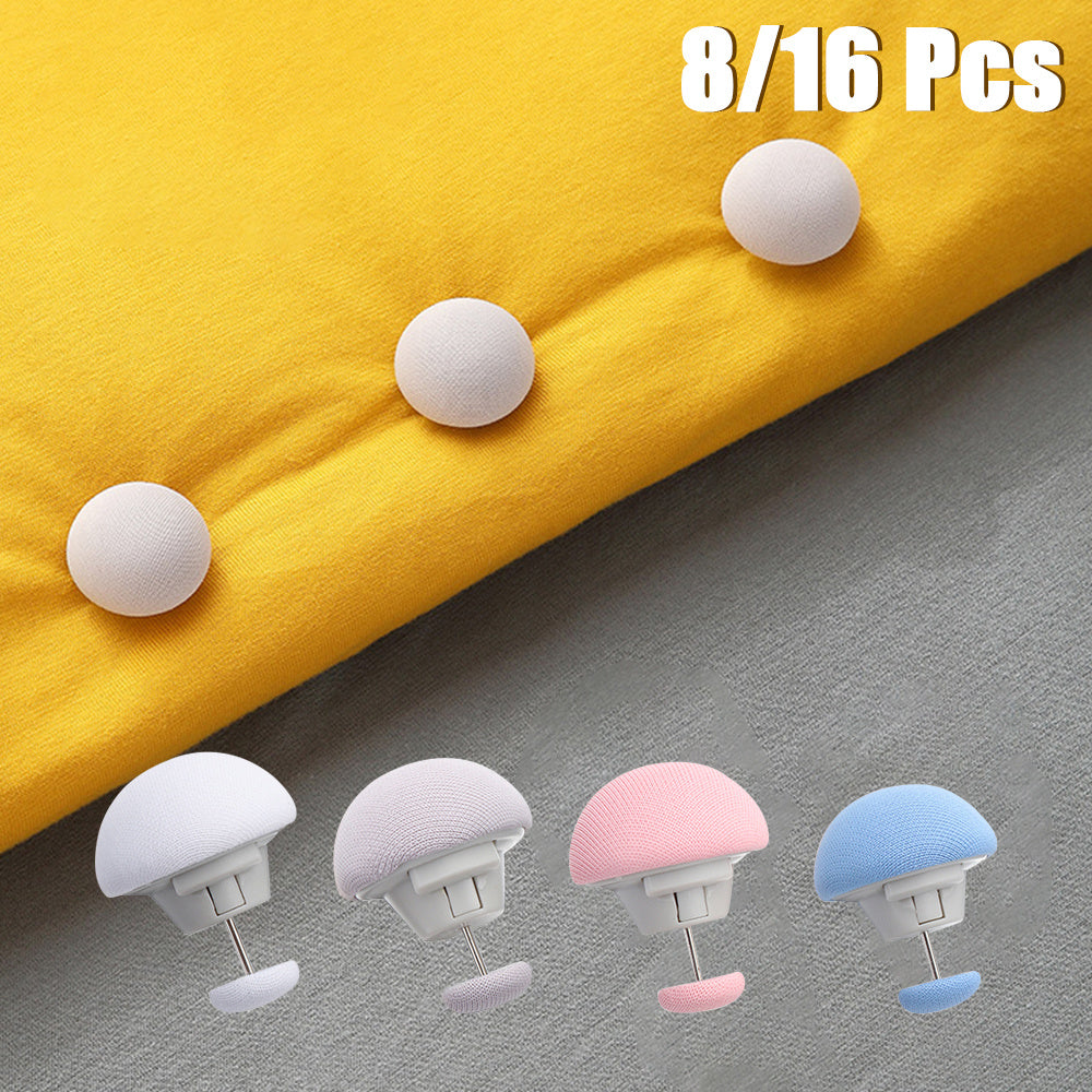 Yotqizish aksessuarlari, sirgʻalmas yostiq qopqogʻi klampalari, yotqizishni mustahkamlash uchun tutqichlar