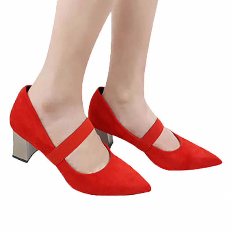 2PCS Unisex Elastic Anti-Slip Shoe Straps for Flats and Heels Black Red Gray