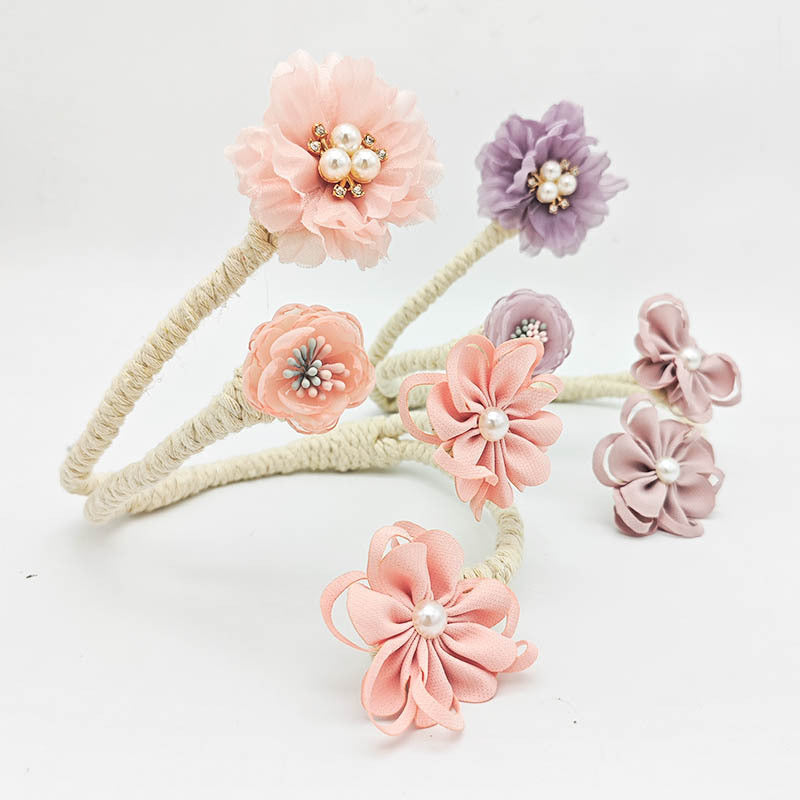 Flower Curtain Buckle Tieback Clip for Living Room Bedroom Home Decor