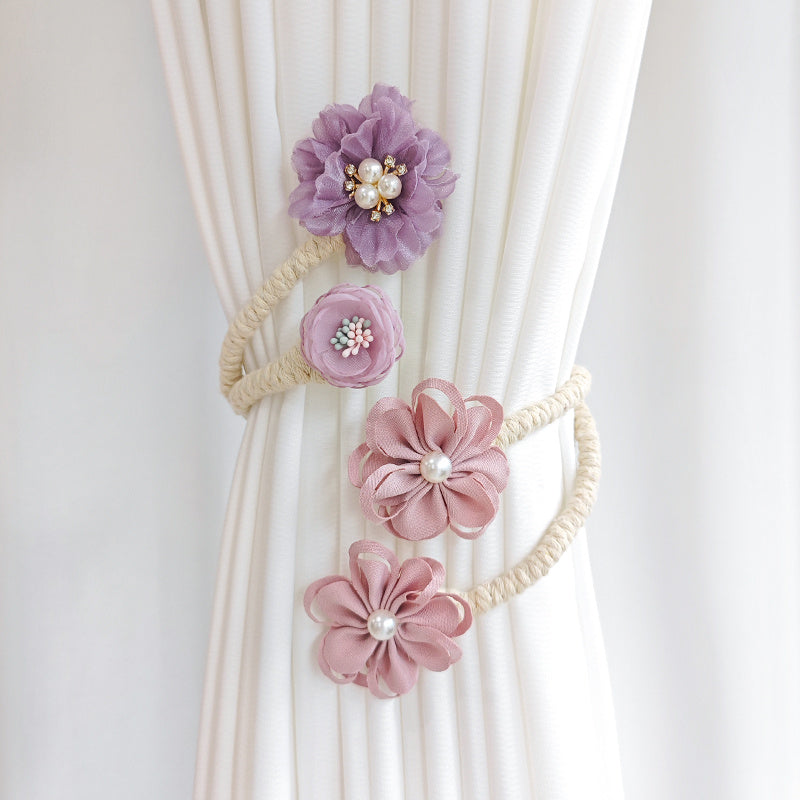 Flower Curtain Buckle Tieback Clip for Living Room Bedroom Home Decor
