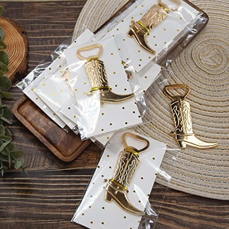 Cowboy Boot Shaped Bottle Opener Pack of 20 or 40 Bar and Wedding Favors
