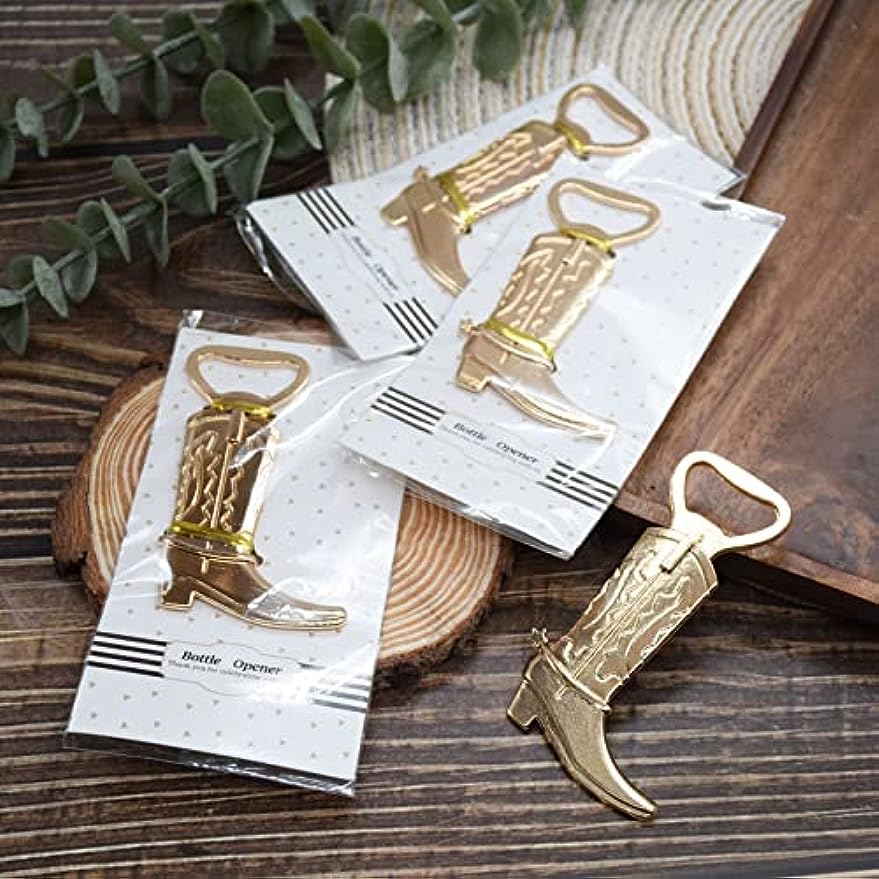 Cowboy Boot Shaped Bottle Opener Pack of 20 or 40 Bar and Wedding Favors