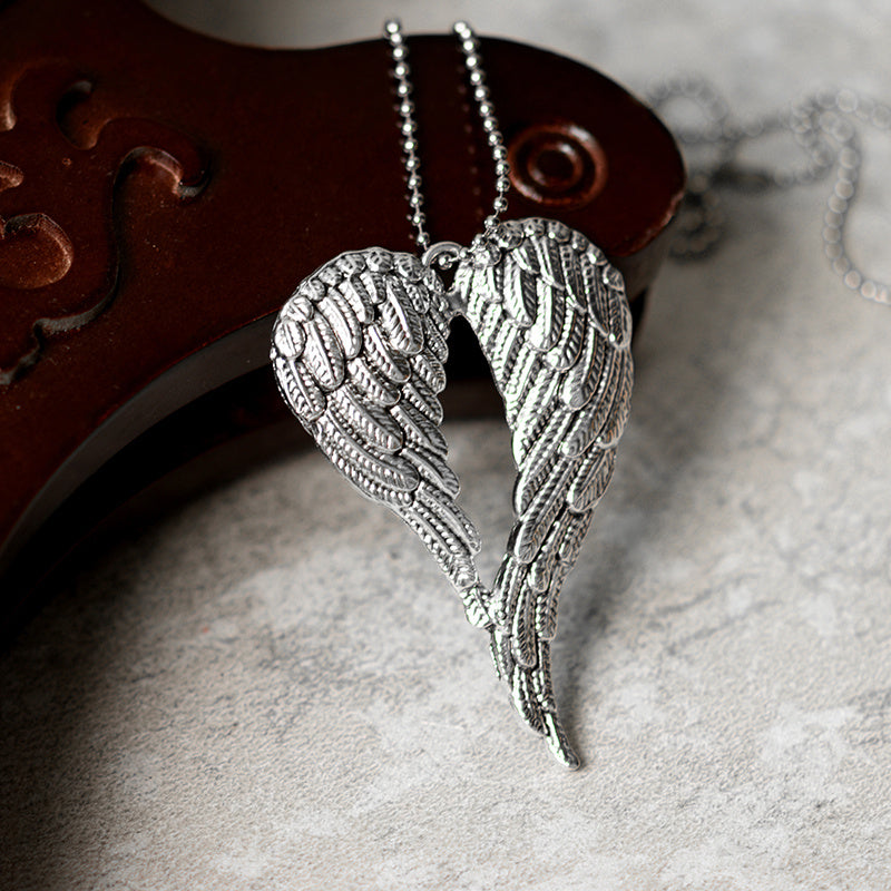 Unisex Silver Angel Wings Car Rearview Mirror Pendant Birthday Gift