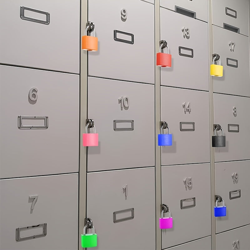 Multi-Color Metal Suitcase Locks with Keys, Small Luggage Padlocks Set