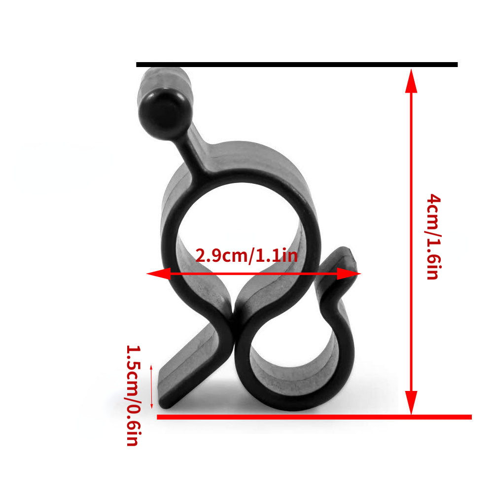 10 ta paket RV quyosh nuri uchun kliplar, arqon chiroqlari, avtomobil quyosh panjarasi uchun osma tutqichlar