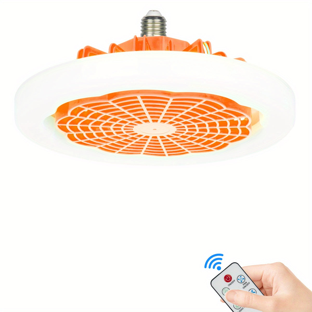 Indoor Modern Ceiling Fan With Light Remote Control 3 Speeds Dimming