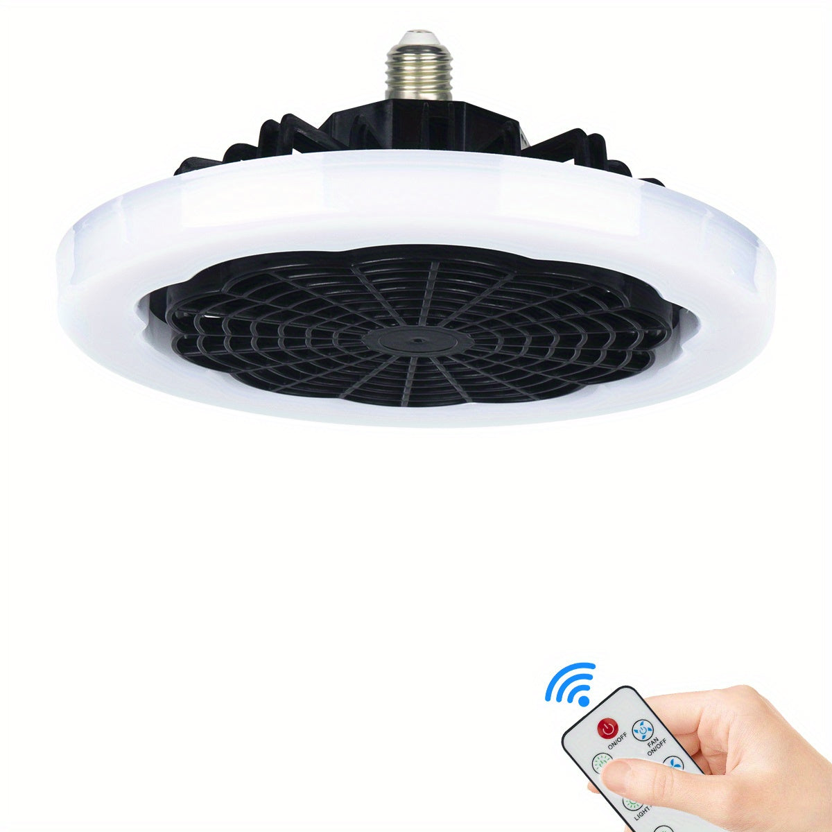 Indoor Modern Ceiling Fan With Light Remote Control 3 Speeds Dimming