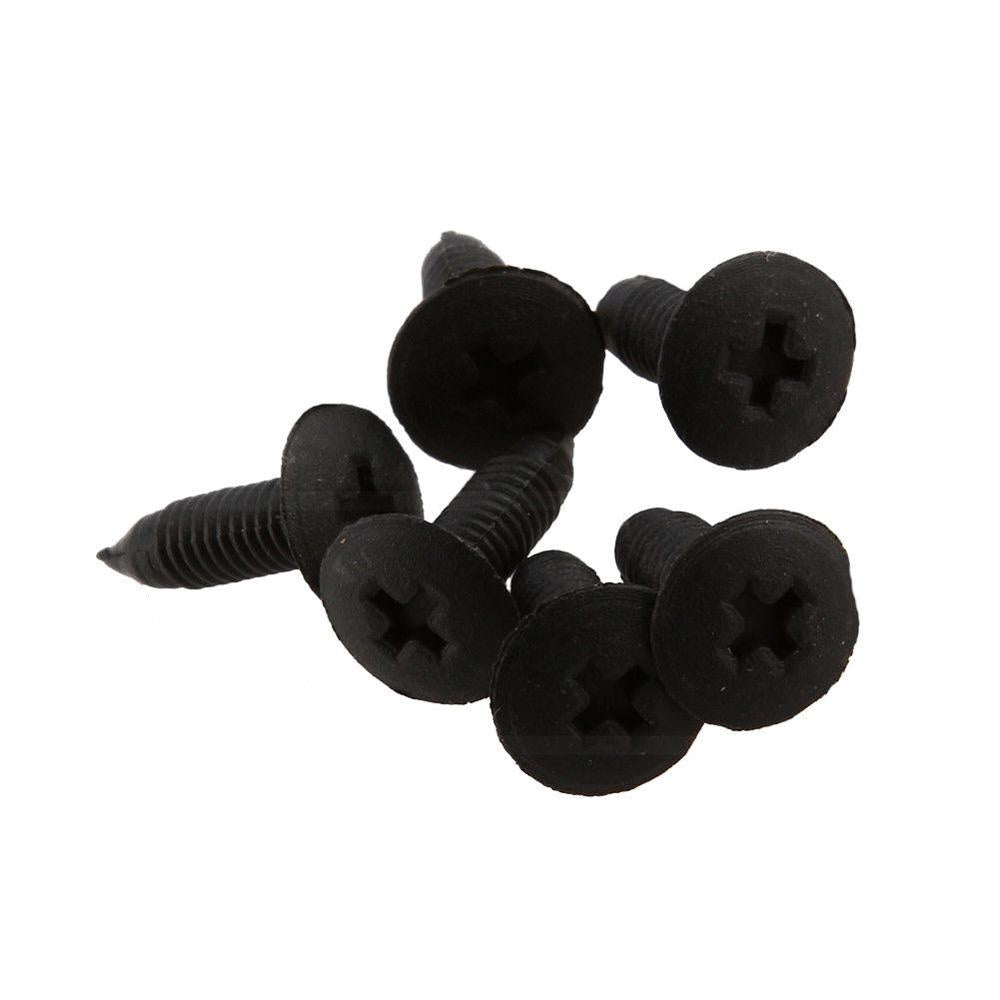 50Pcs 6mm Black Plastic Push Rivets Auto Trim Panel Fasteners for Car Interior
