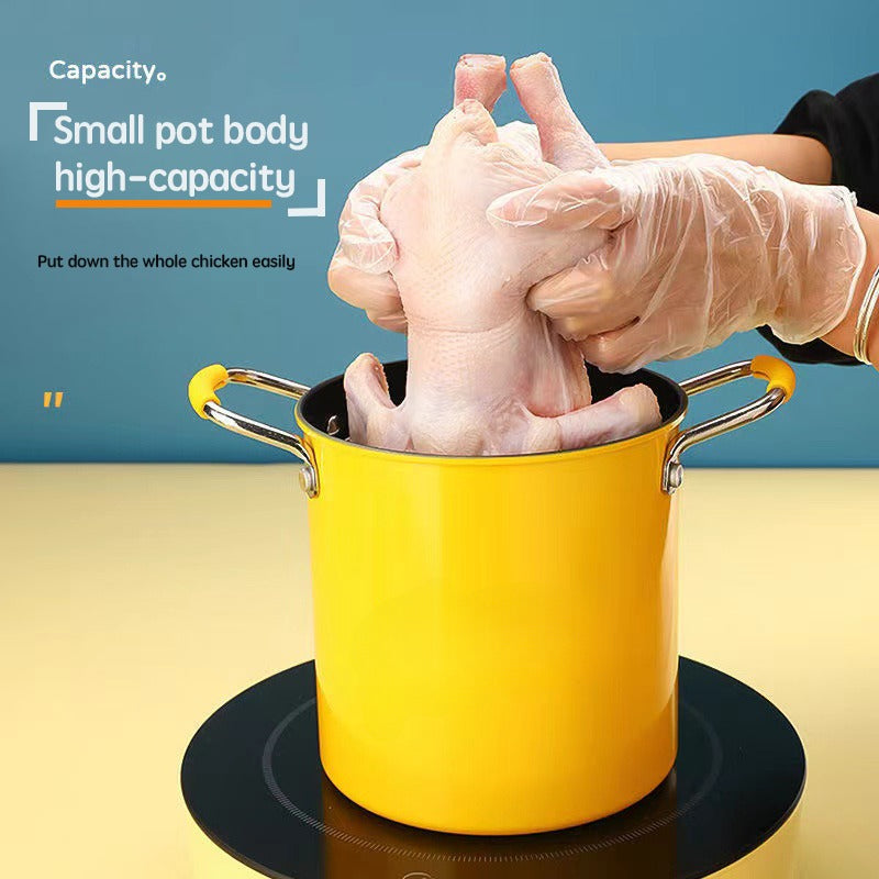 Small tempura frying pot for induction cooker gas stove