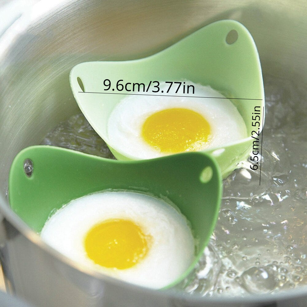 Silicone Egg Boiler Steamer Cooker Egg Holder Random Color for Kitchen