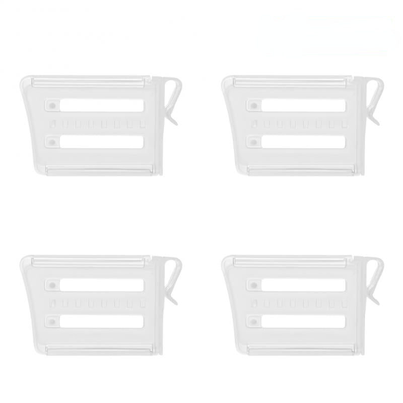 4Pcs Extendable Plastic Refrigerator Organizer Racks Food Storage Divider Kitchen Shelf Divider