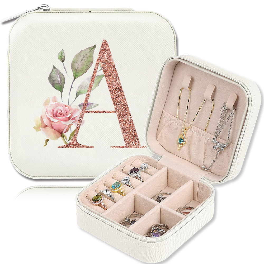 Шкатулка для хранения украшений для колец, ожерелий и гвоздиков, компактный дорожный органайзер