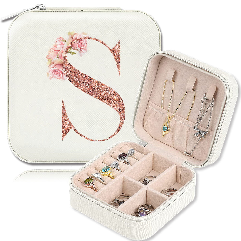 Шкатулка для хранения украшений для колец, ожерелий и гвоздиков, компактный дорожный органайзер