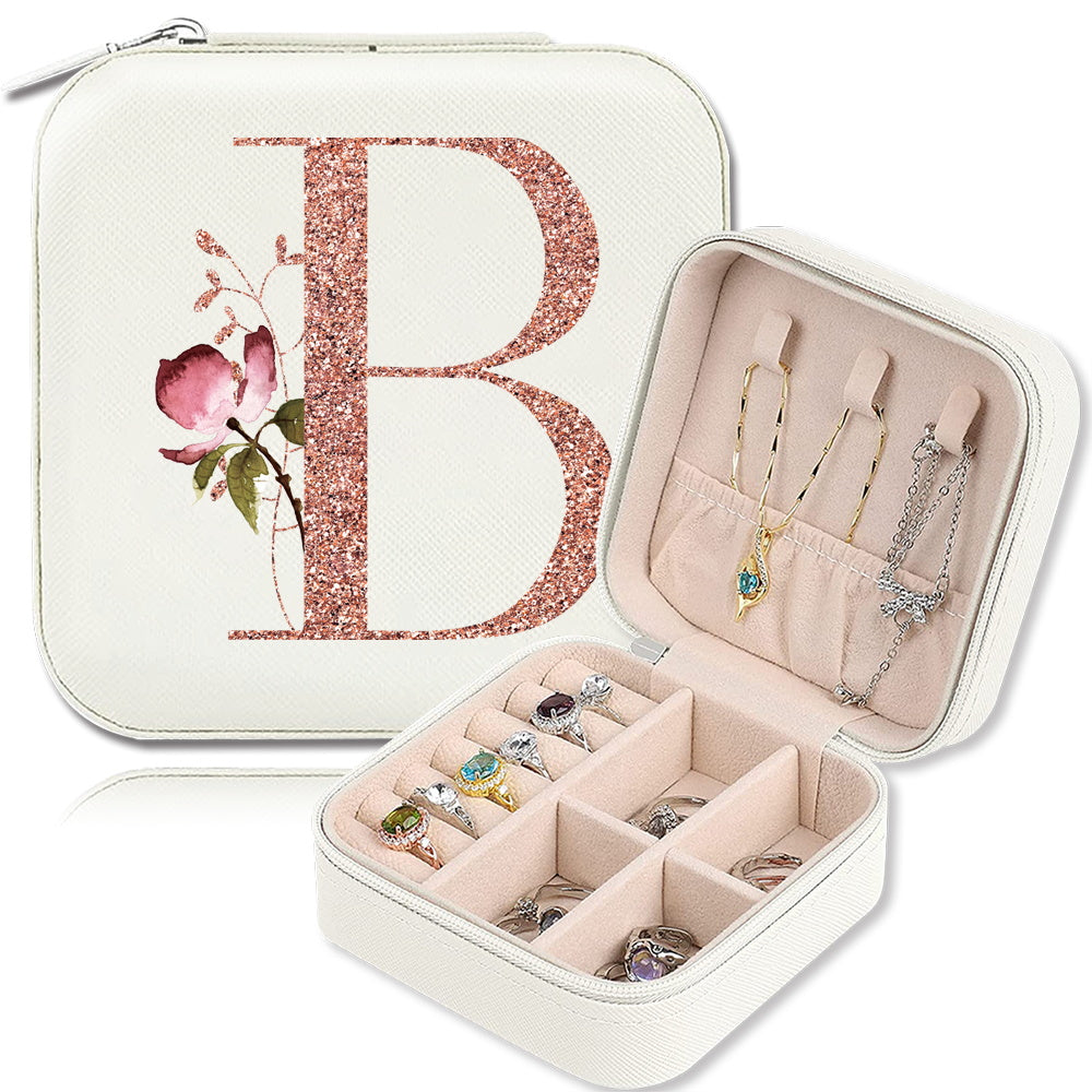 Шкатулка для хранения украшений для колец, ожерелий и гвоздиков, компактный дорожный органайзер