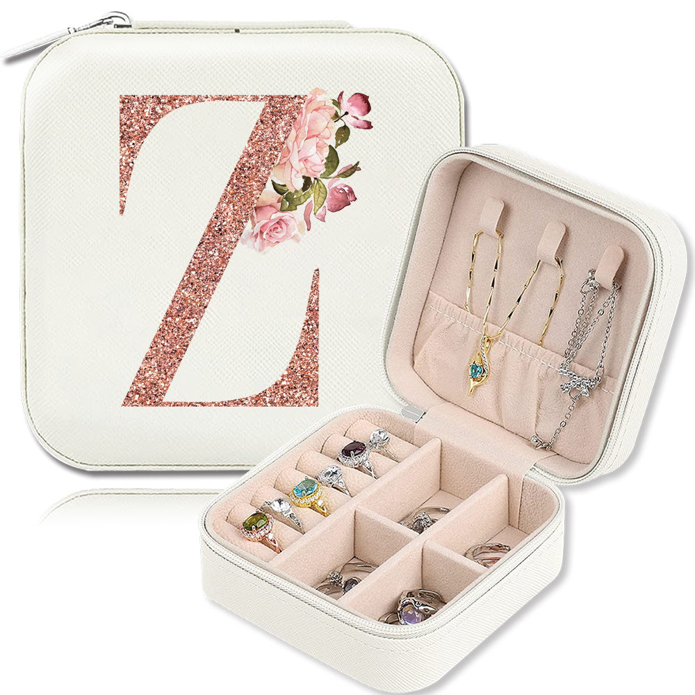 Шкатулка для хранения украшений для колец, ожерелий и гвоздиков, компактный дорожный органайзер