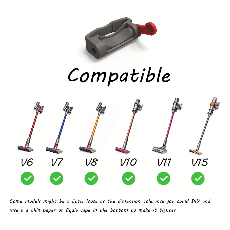 Dyson V7-V11 changyutgichi uchun qo'l bilan ishlatmasdan tozalash, tugmachani qulflash bilan.