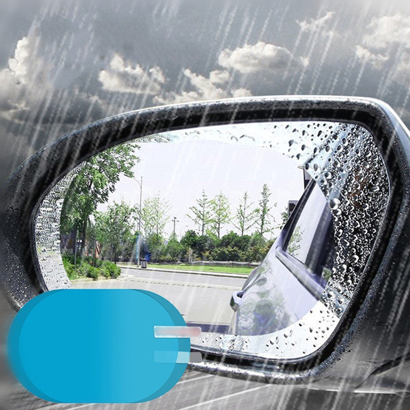Car Rearview Mirror Anti-Fog Anti-Rain Film Protector 2pcs Clear Auto Accessory