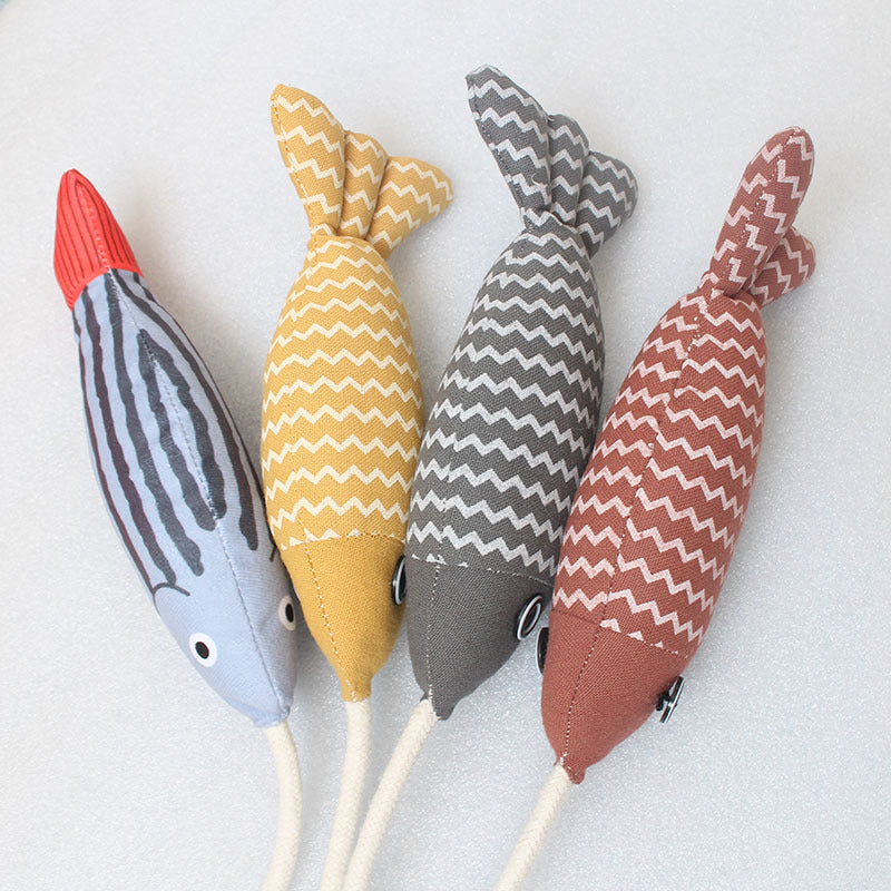 Cierre de cortina con patrón de peces grandes, estilo nórdico, para sala de estar o dormitorio