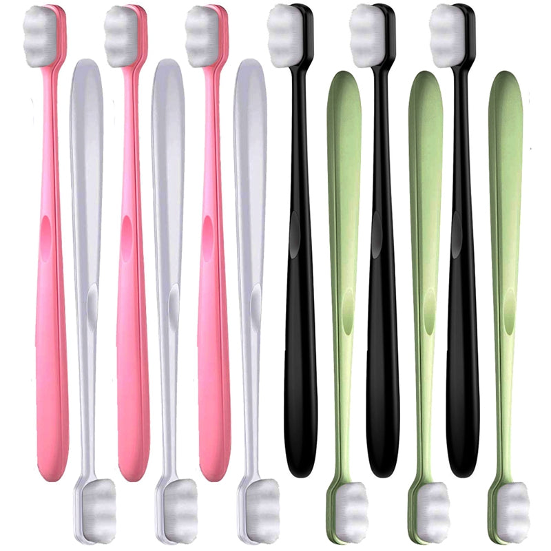 Adult Extra Soft Nano Toothbrush Pack of 4-24 with 20000 Bristles