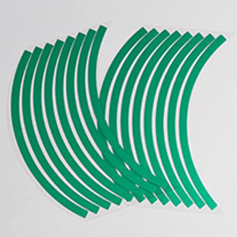 Mototsikl g'ildirak chetligi lenta yorituvchi decal universal 43-46cm kumush