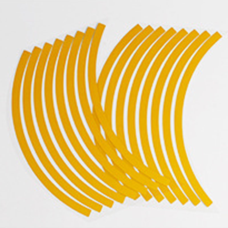 Mototsikl g'ildirak chetligi lenta yorituvchi decal universal 43-46cm kumush