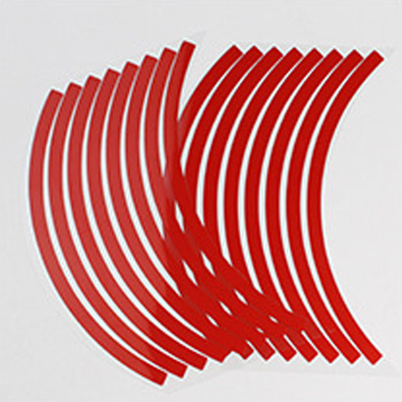 Mototsikl g'ildirak chetligi lenta yorituvchi decal universal 43-46cm kumush