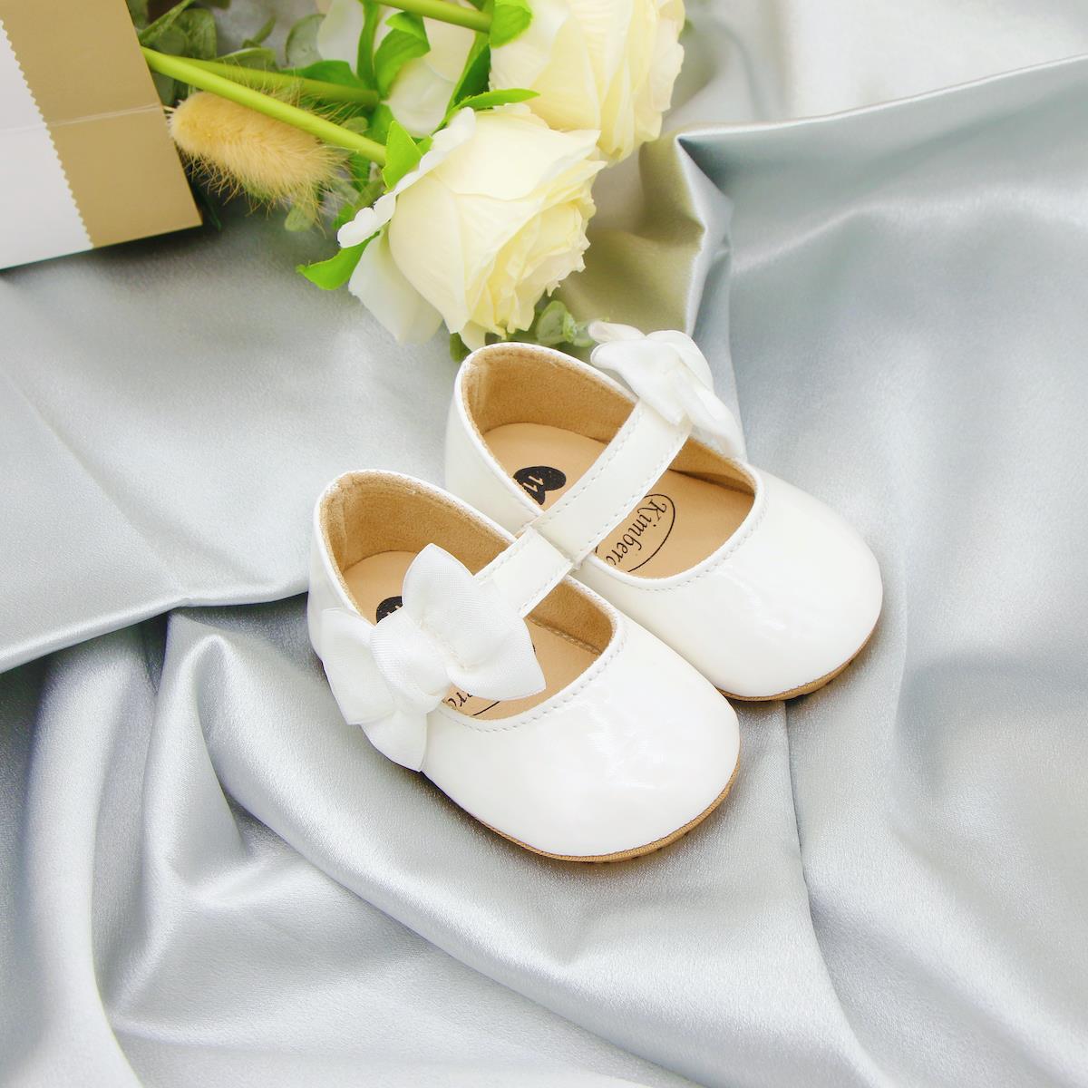 Kichkina qizlar uchun Mary Jane poyabzali, bowknot, sirg‘ali, sirg‘ali, bahor va kuz uchun tekis tagli