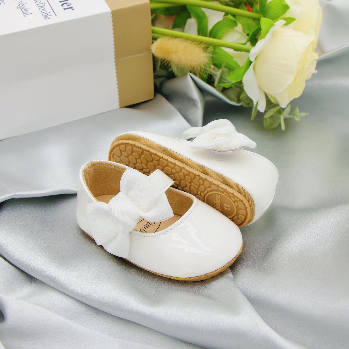 Kichkina qizlar uchun Mary Jane poyabzali, bowknot, sirg‘ali, sirg‘ali, bahor va kuz uchun tekis tagli