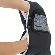 Bolalar uchun stroller qoʻl issiq tutadigan qoʻlqoplar, Oksford mato, muzlashga qarshi tutqich, aravalar va trolleylar uchun