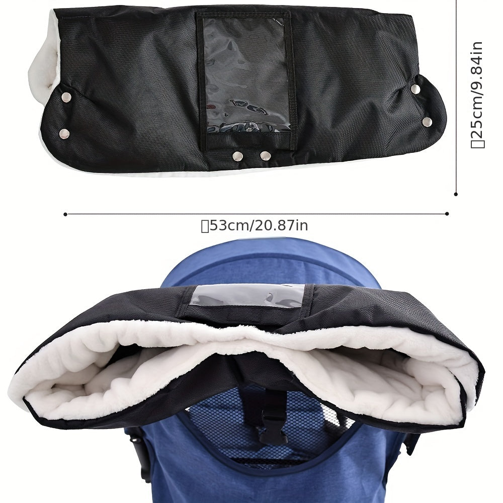 Bolalar uchun stroller qoʻl issiq tutadigan qoʻlqoplar, Oksford mato, muzlashga qarshi tutqich, aravalar va trolleylar uchun