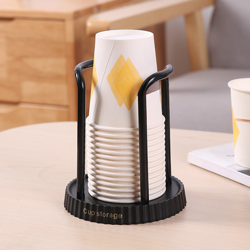 Disposable Cup Holder Kitchen Storage Rack for Coffee and Tea Cups Durable Plastic